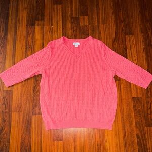 Kim Rogers 3/4 Sleeve Women’s Sweater Size 1X
